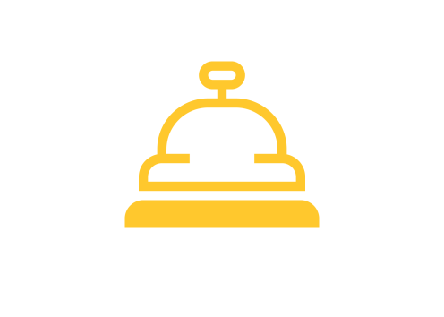 Graphic of a service call bell